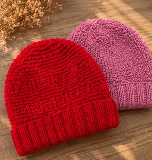 Gorros tejidos a mano coloridos - 2