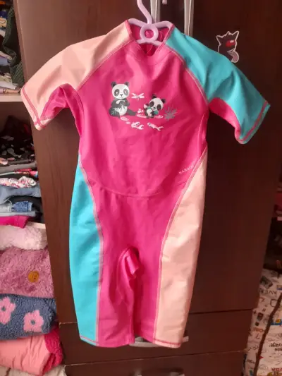 Traje de baño infantil Nabaiji con pandas - miniatura 1
