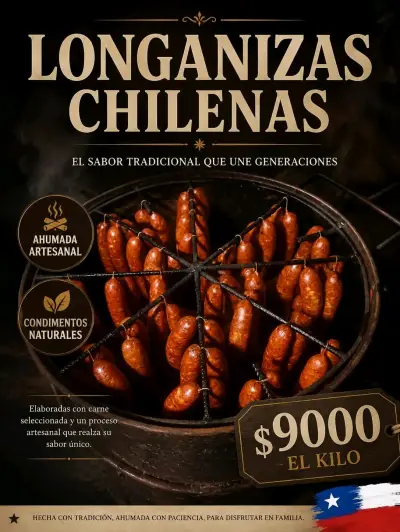Longanizas chilenas ahumadas artesanales - miniatura 1