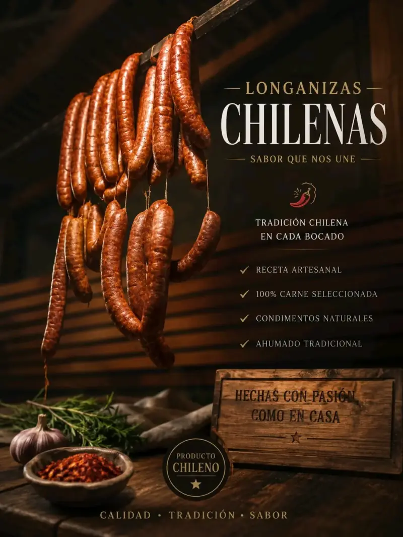 Longanizas chilenas ahumadas artesanales - 2