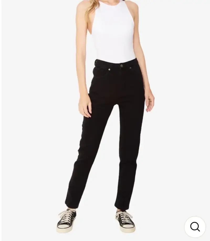 Pantalones negros de mezclilla para mujer Jacinta - 3