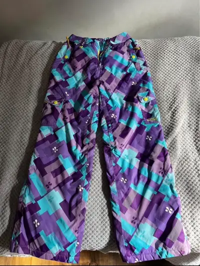 Pantalones de esquí coloridos para mujer - miniatura 1