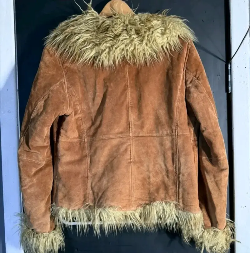 Chaqueta de cuero con forro de piel sintética - 3