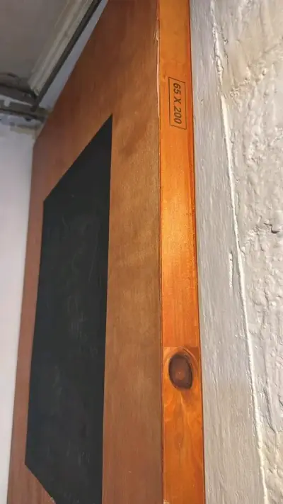 Puerta de madera con pizarra 65x200 cm - miniatura 1