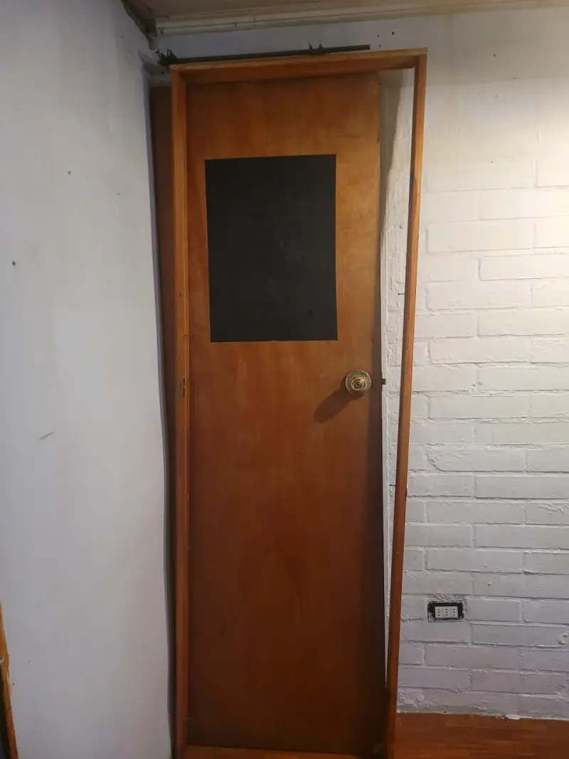 Puerta de madera con pizarra 65x200 cm - 2