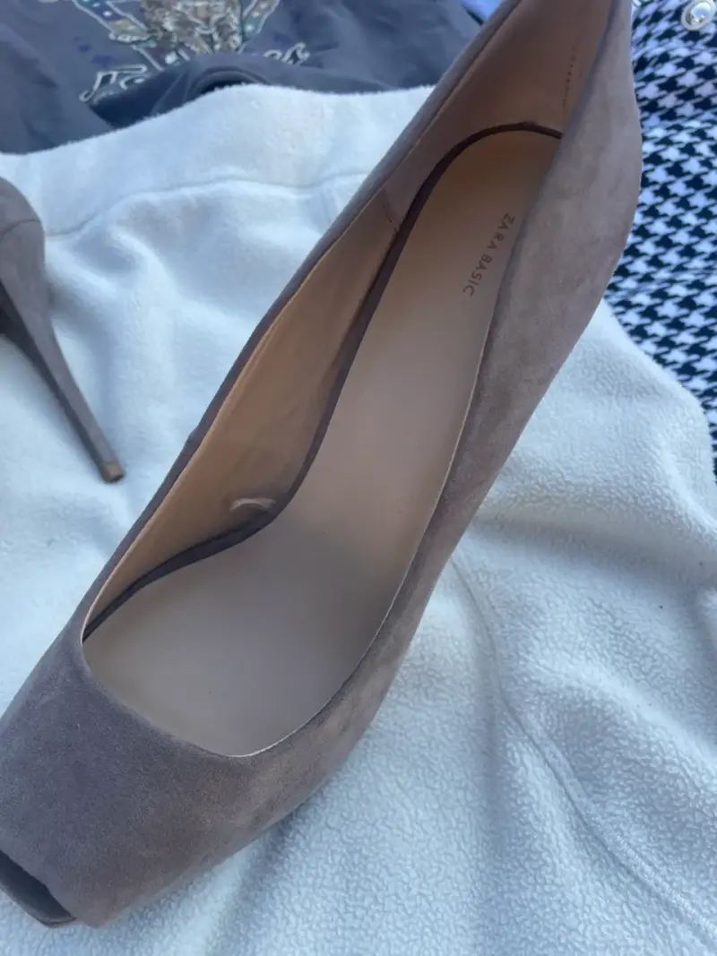 Zapatos de tacón Zara beige usados - 3