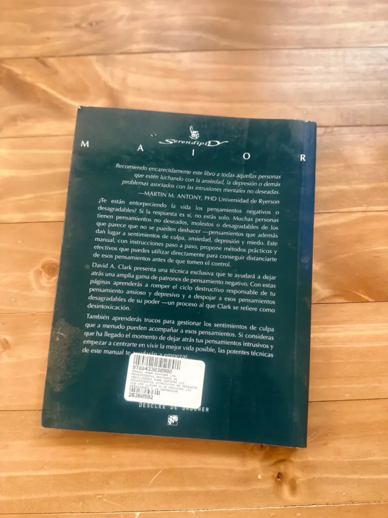 Libro dominar pensamientos ansiosos - 2