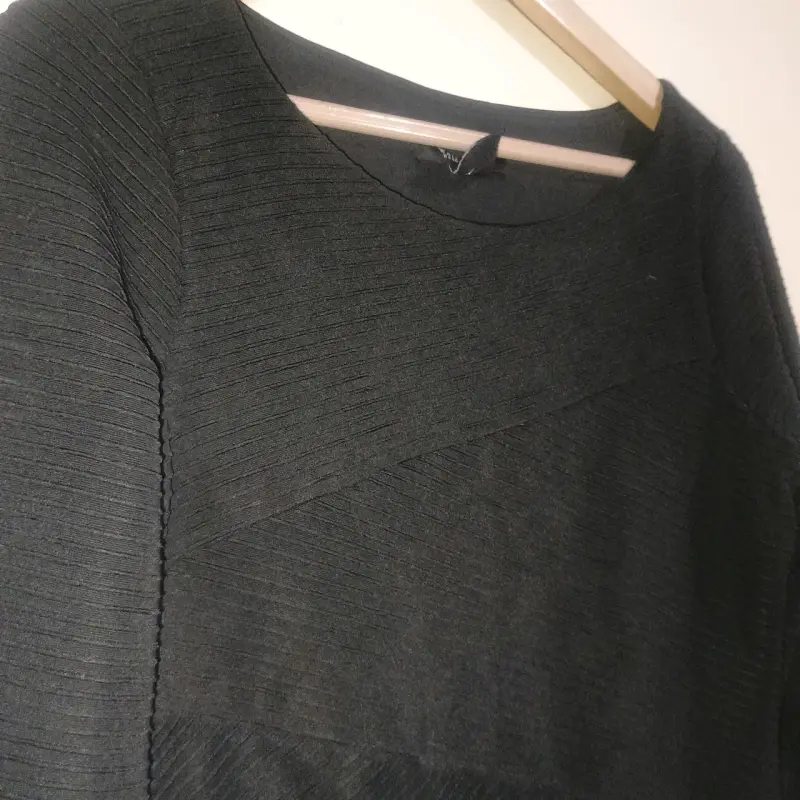 Vestido negro de manga 3/4 - 4