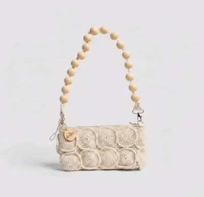 Cartera de crochet con diseño circular - miniatura 2