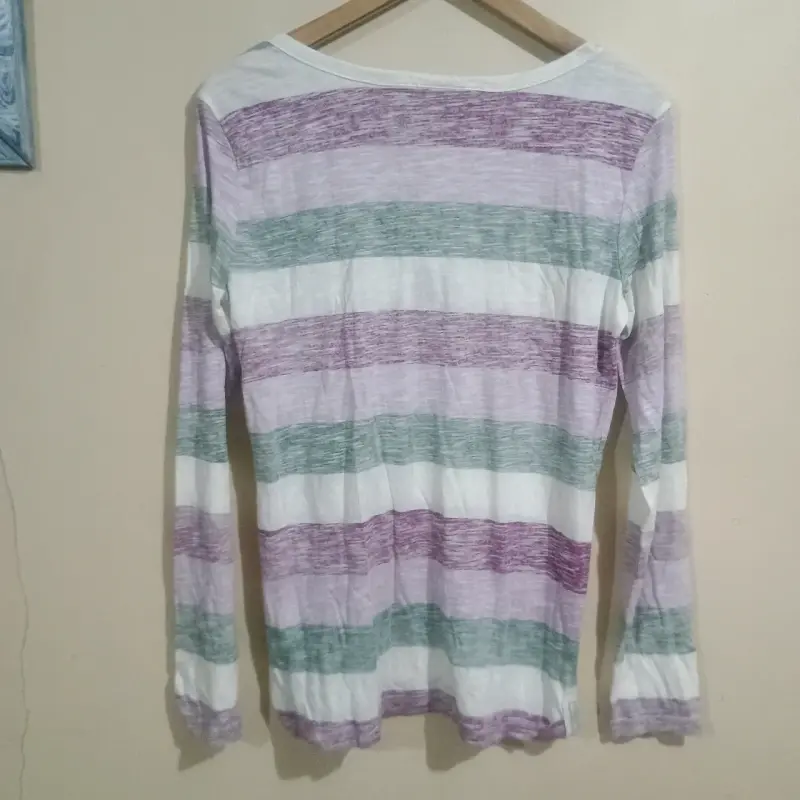 Polera de rayas con cordones - 2