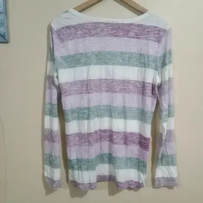 Polera de rayas con cordones - miniatura 2