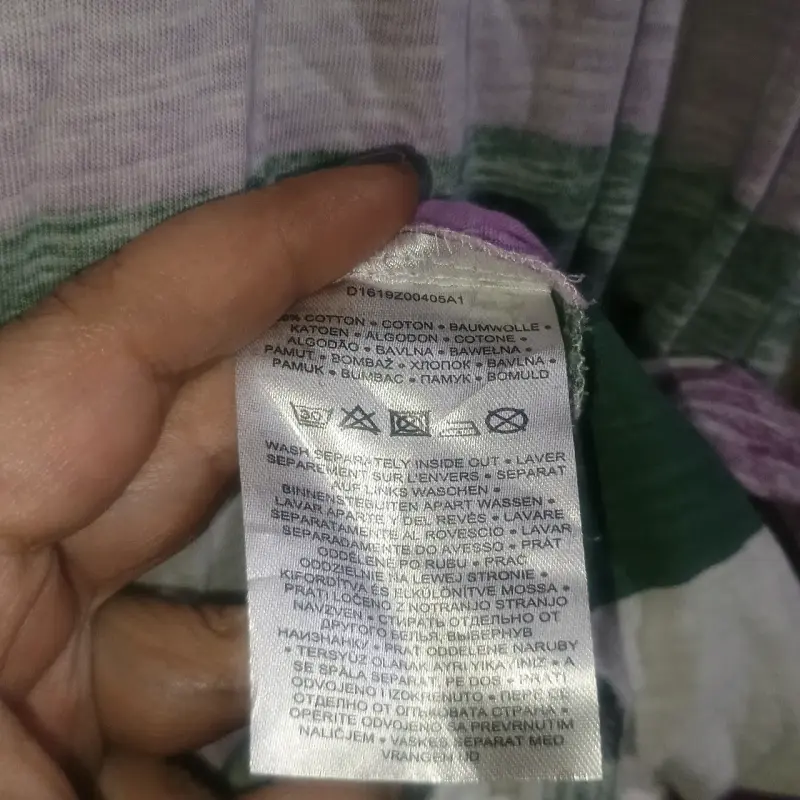 Polera de rayas con cordones - 5