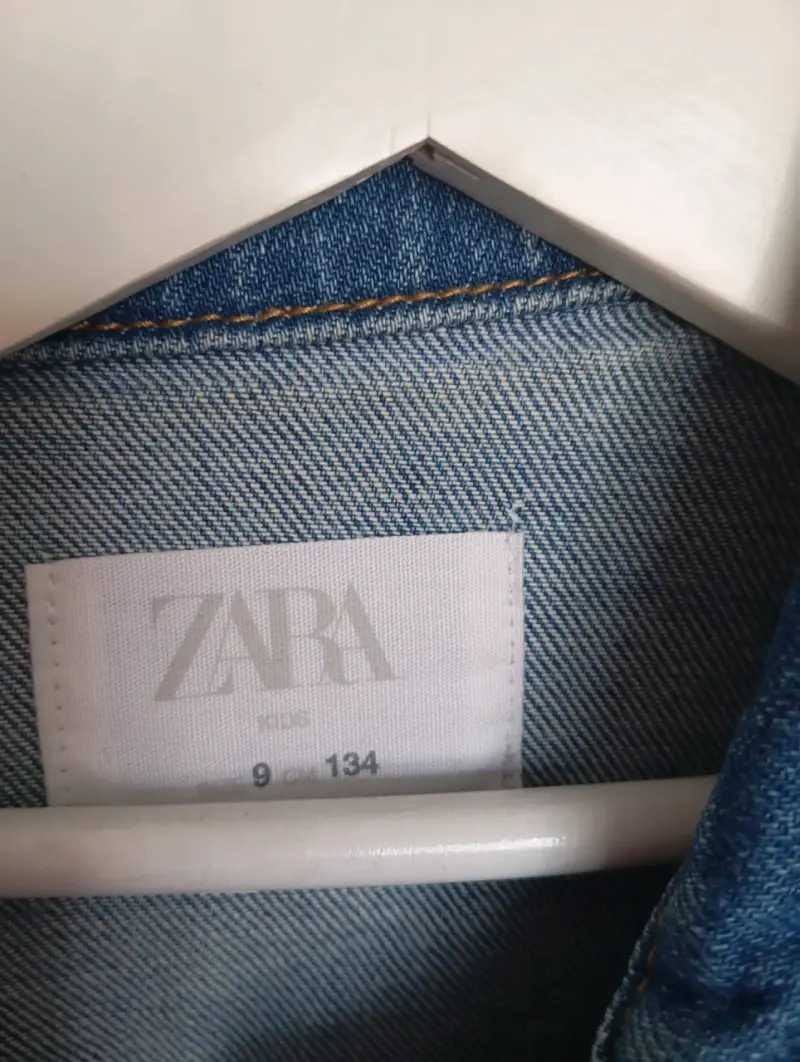Chaqueta de mezclilla Zara azul - 2