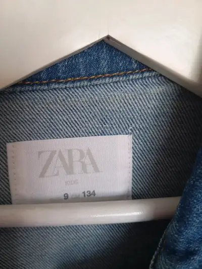 Chaqueta de mezclilla Zara azul - miniatura 2