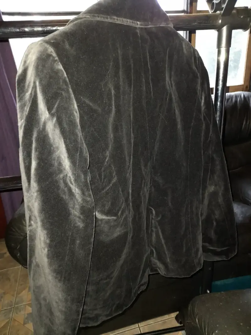 Blazer de terciopelo negro Alaniz - 2