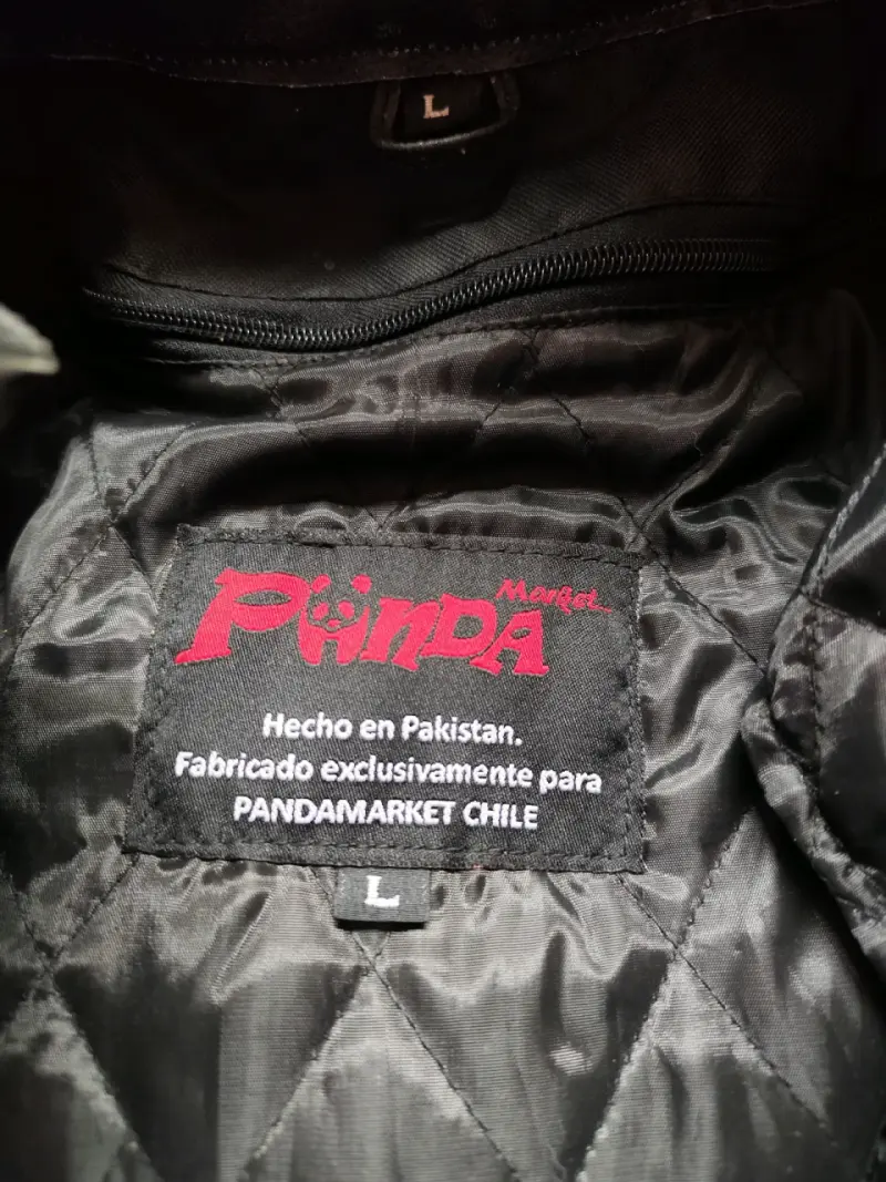 Chaqueta de cuero negra para moto - 4