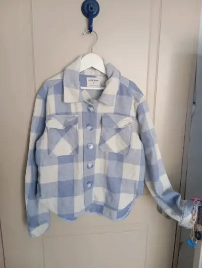 Camisa a cuadros azul y blanco Foster Moon - miniatura 1