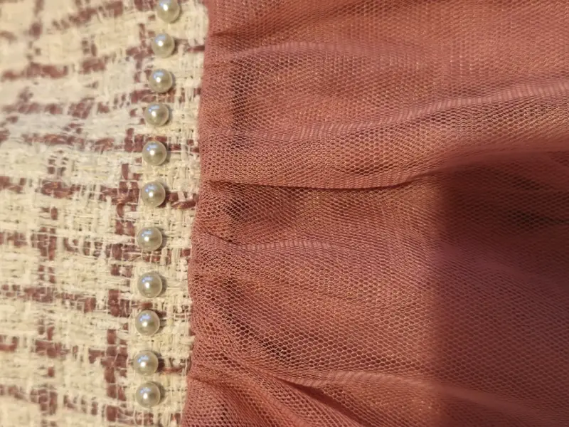 Vestido de niña con tul rosa - 6