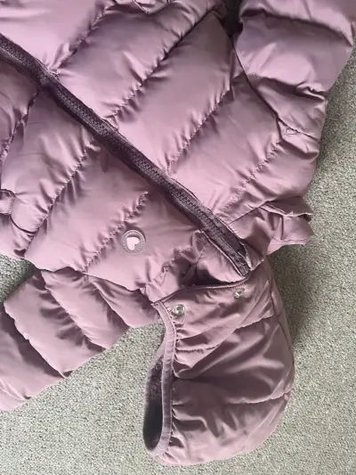Chaqueta infantil acolchada rosa - miniatura 3