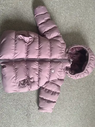Chaqueta infantil acolchada rosa - miniatura 5