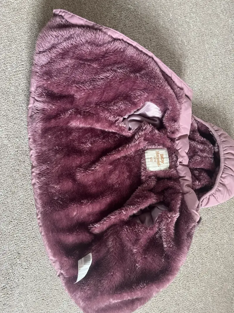 Chaqueta infantil acolchada rosa - 6