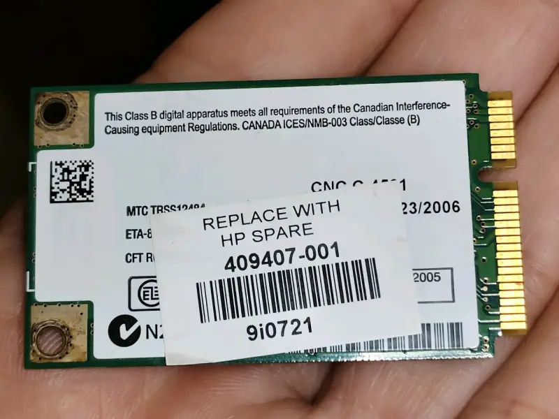 Tarjeta de red Intel WM3945ABG - 2