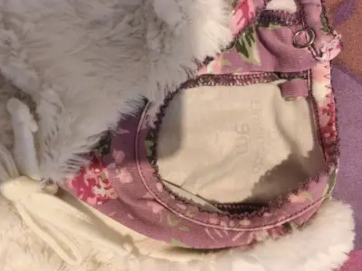 Conjunto infantil floral con chaleco de peluche - miniatura 5