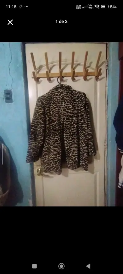 Abrigo de leopardo para mujer - miniatura 1