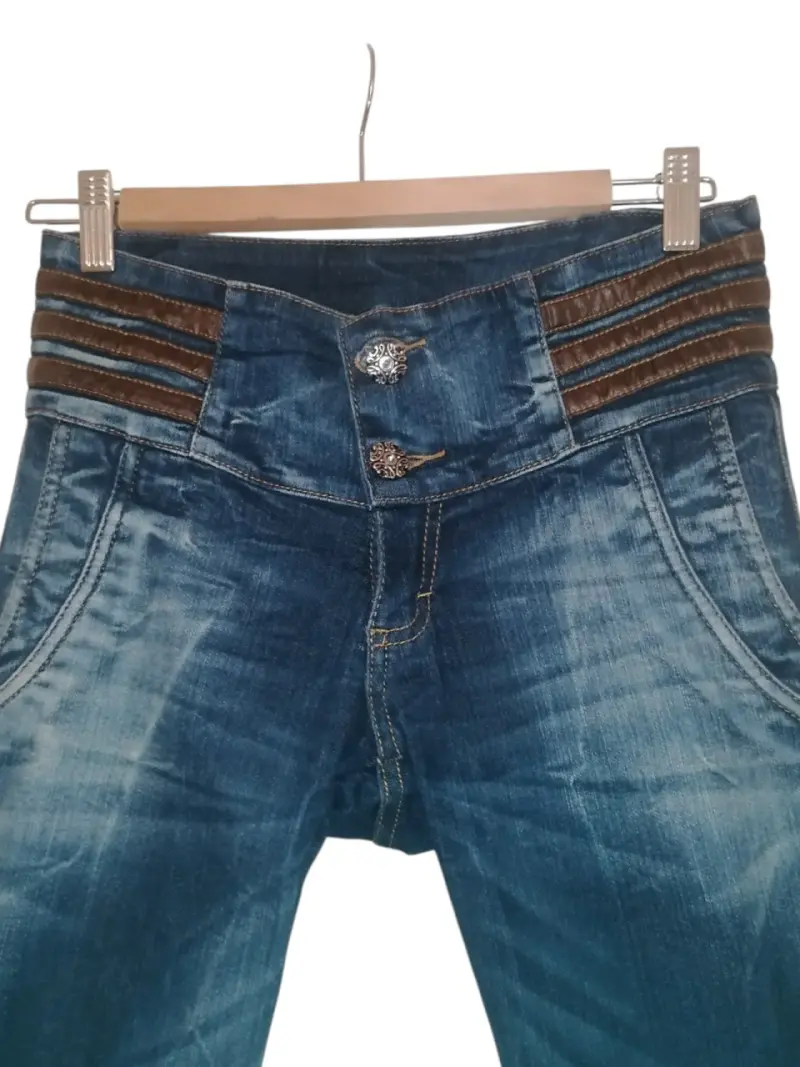 Jeans azul oscuro de medio - 4