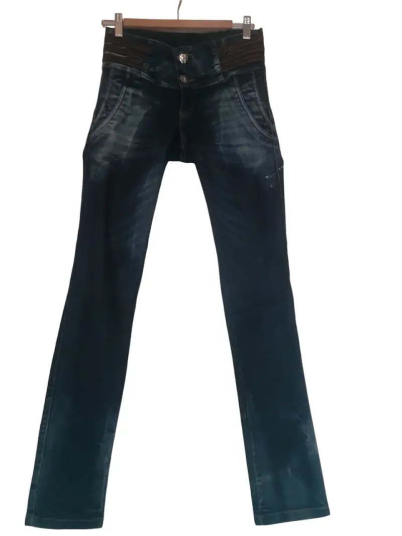 Jeans azul oscuro de medio - 6
