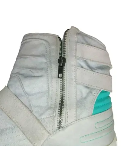 Botines Puma de cuero gris con cierre - miniatura 2