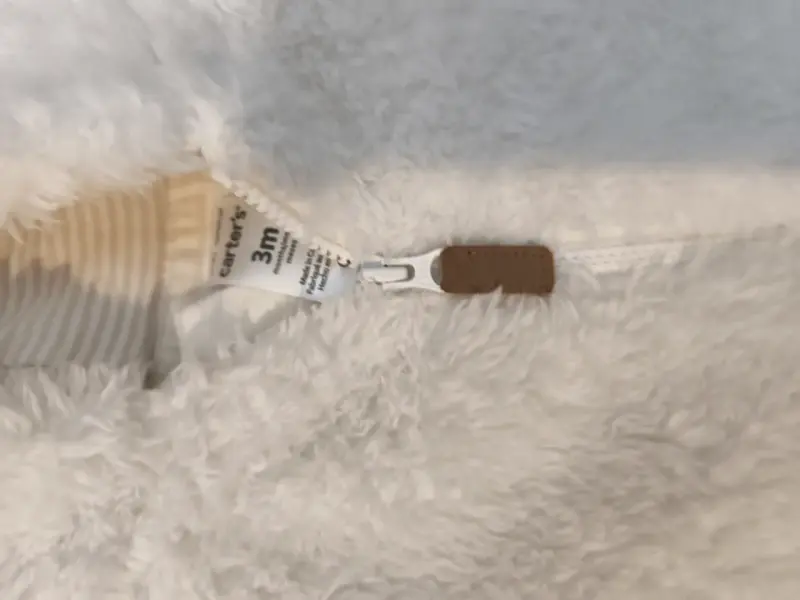 Enterito de bebé polar blanco con capucha - 5