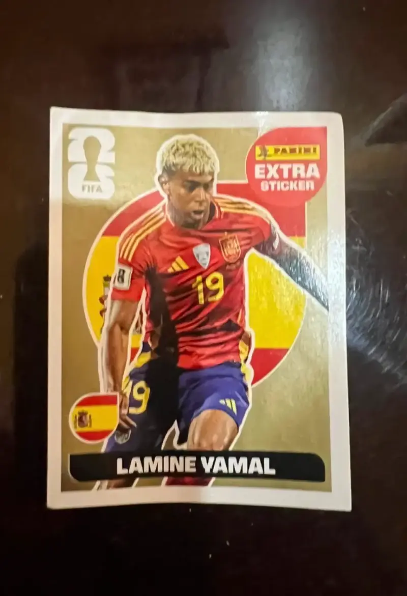 Lámina Panini FIFA Lamine Yamal España