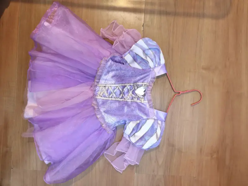 Disfraz de princesa morado para niña - 1