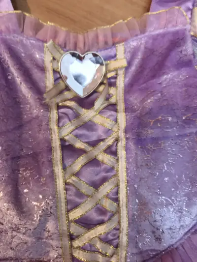 Disfraz de princesa morado para niña - miniatura 3
