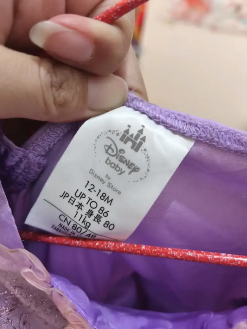 Disfraz de princesa morado para niña - 4