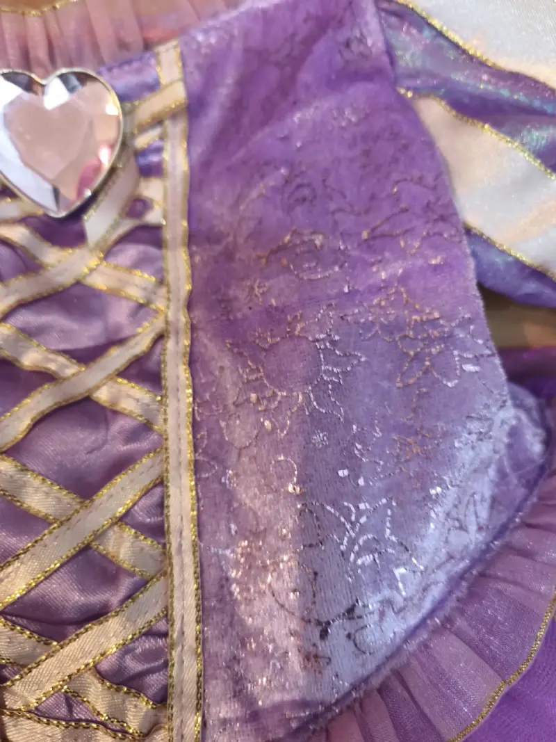 Disfraz de princesa morado para niña - 5