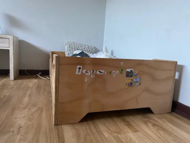 Cama infantil montessori 79x 120 con colchón - 5