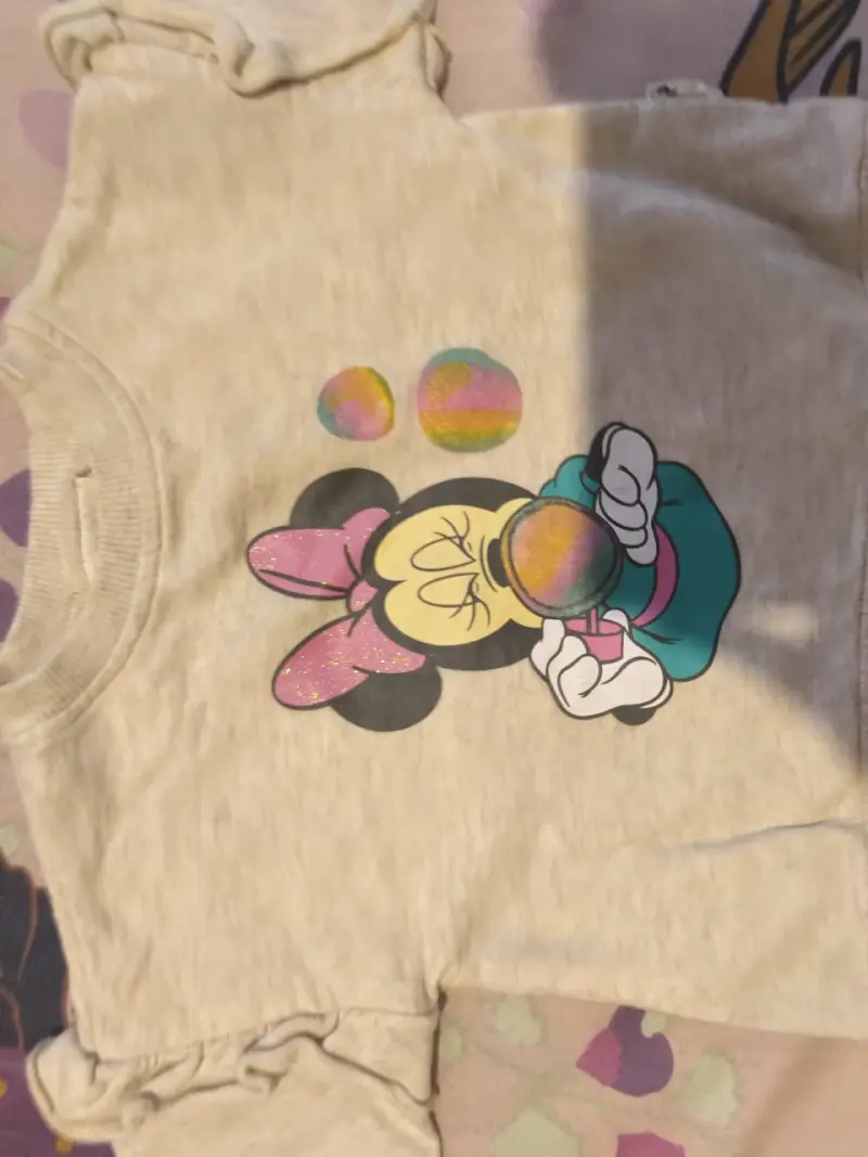 Poleron infantil Minnie Mouse beige - 2