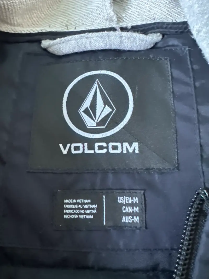 Chaqueta Volcom con capucha gris y azul - 2