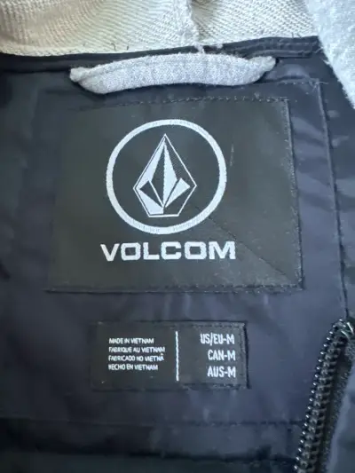 Chaqueta Volcom con capucha gris y azul - miniatura 2