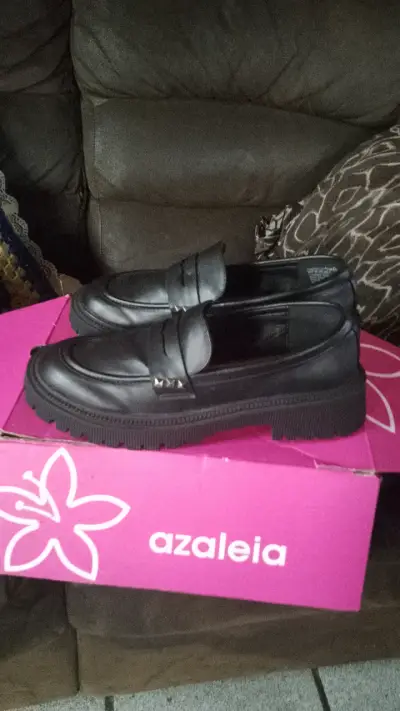 Zapatos mocasines negros Azaleia - miniatura 1