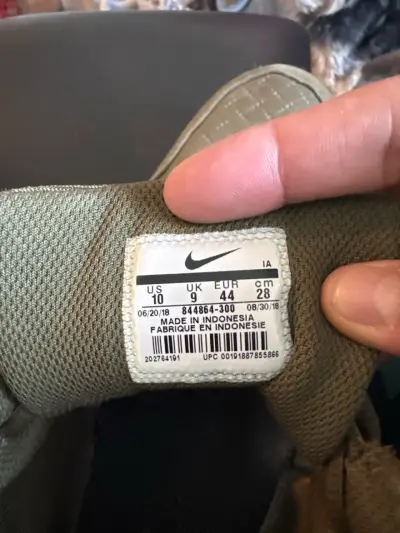Zapatillas Nike verdes de lona talla 10 US - miniatura 4