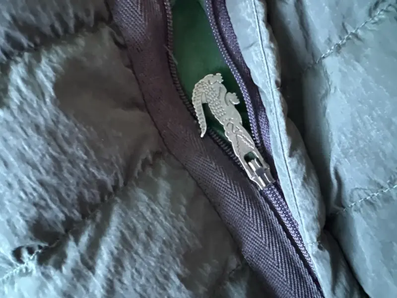 Chaqueta acolchada verde con capucha Lacoste - 4