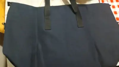 Bolso grande azul armani - miniatura 3