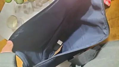 Bolso grande azul armani - miniatura 4