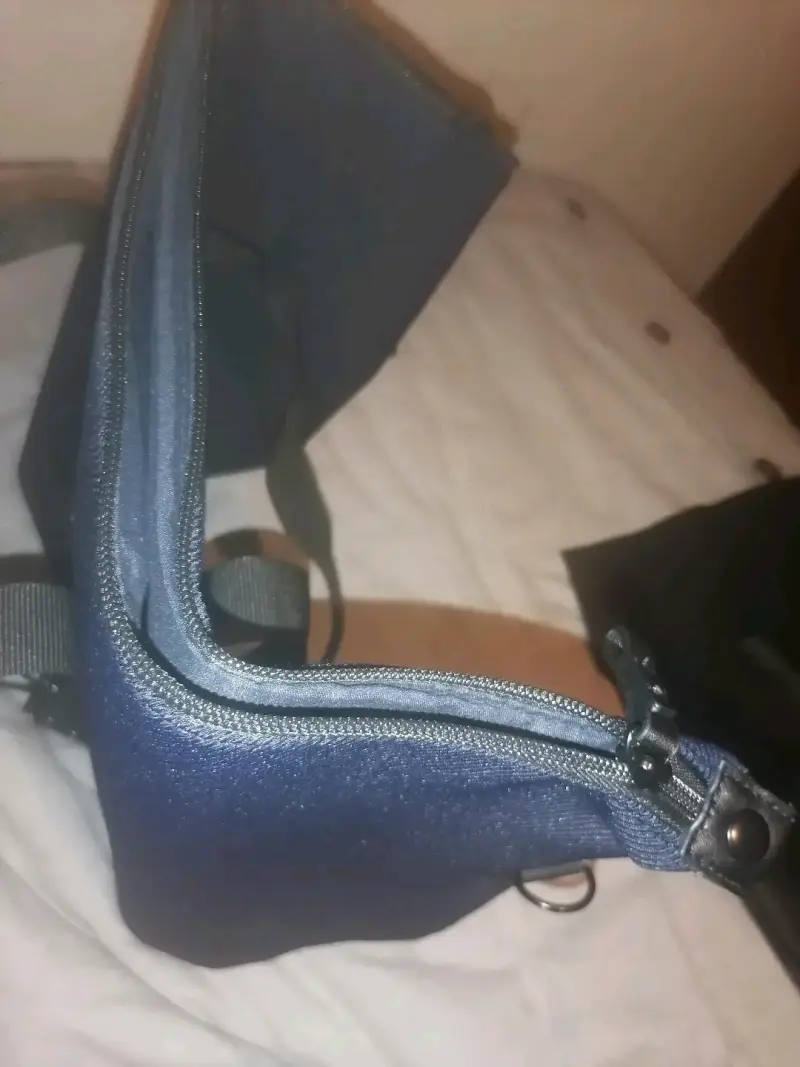 Bolso grande azul armani - 6