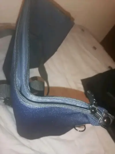 Bolso grande azul armani - miniatura 6