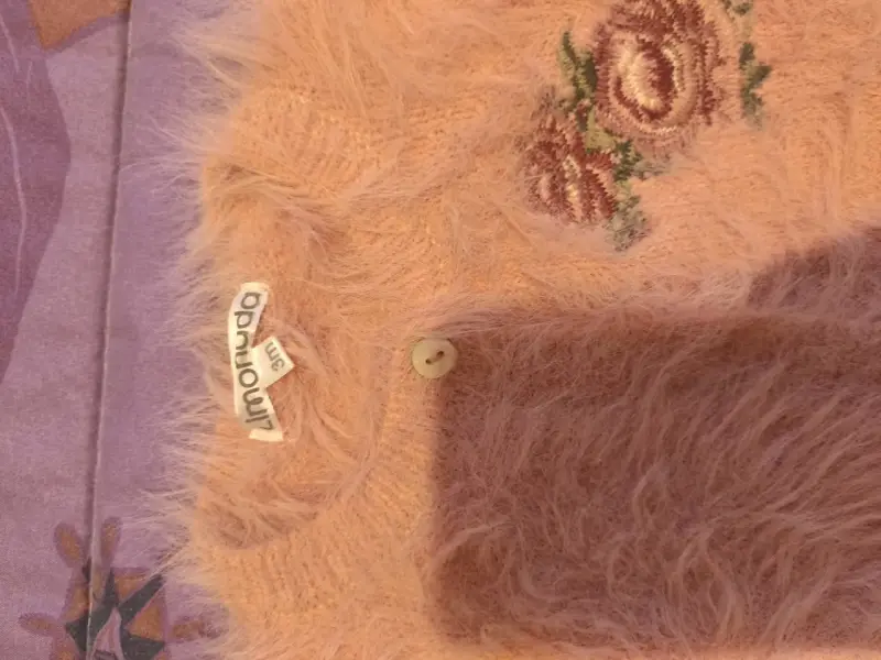 Chaleco peludo rosa para niña - 3