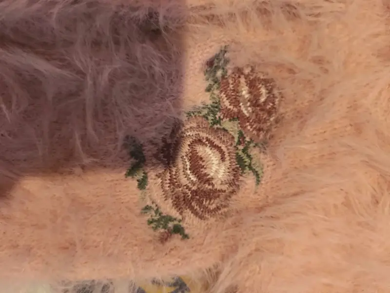 Chaleco peludo rosa para niña - 4